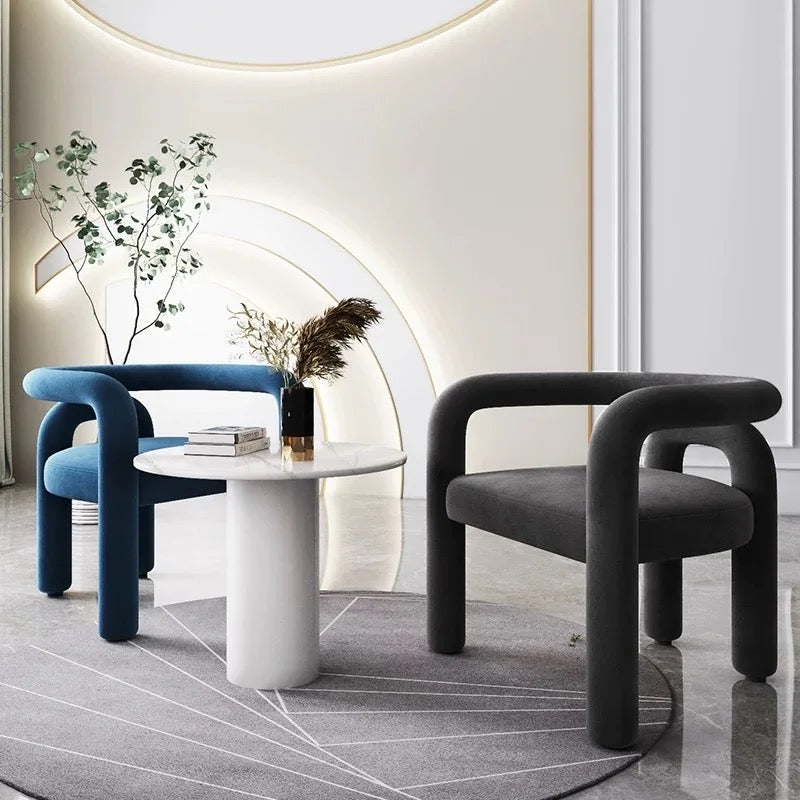 Modern Curved Armchair