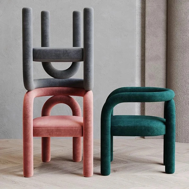Modern Curved Armchair