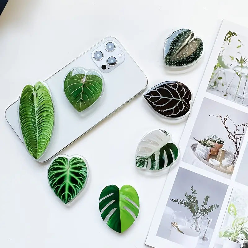 Tropical Rare Leaf Multi-Functional Phone Grip & Kickstand