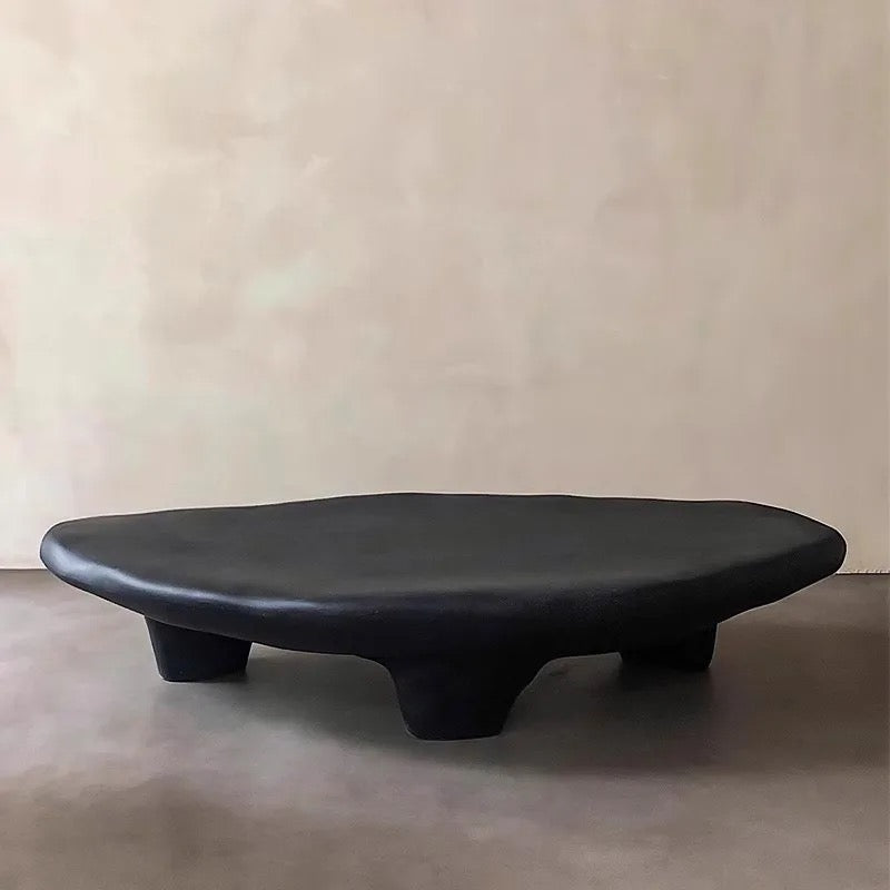 Black Stone Shape Table