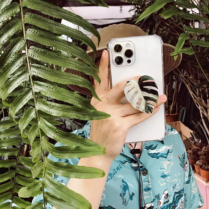Tropical Rare Leaf Multi-Functional Phone Grip & Kickstand