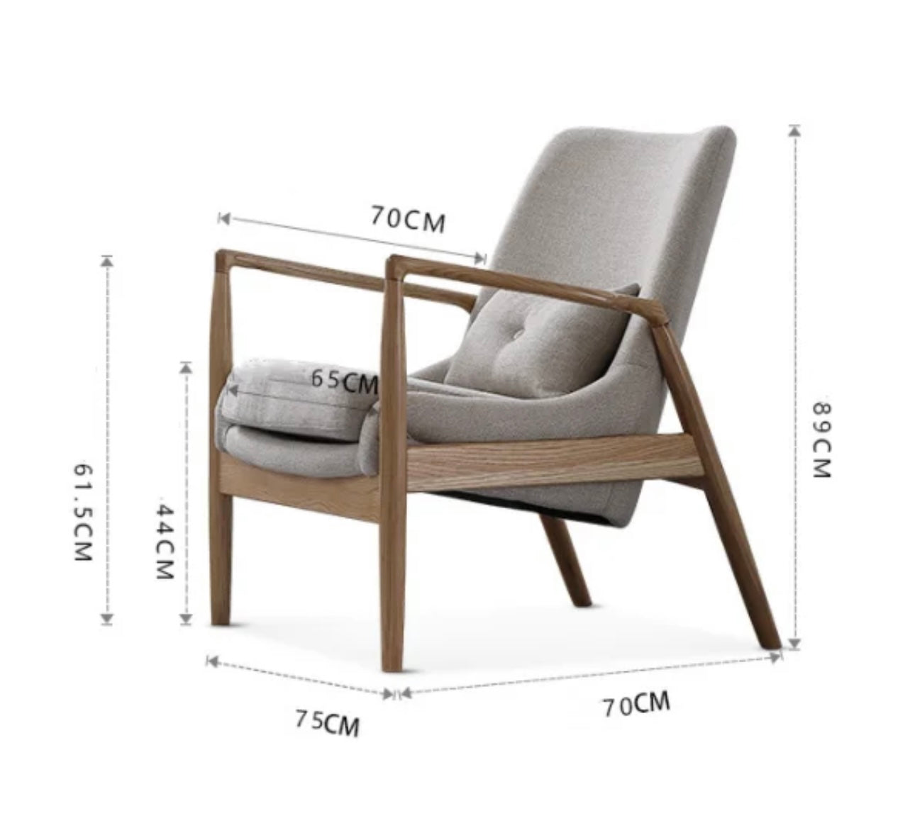 Wooden Single Sofa Chair