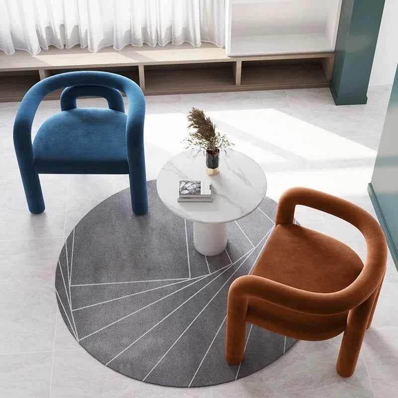 Modern Curved Armchair