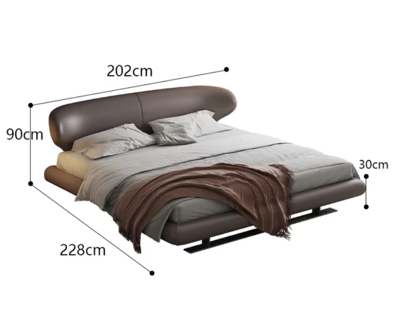 High End Leather Bed