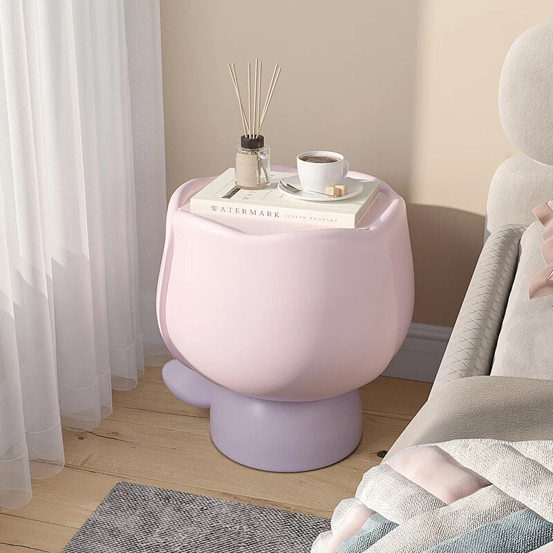 Flower Nightstand Bedside Table