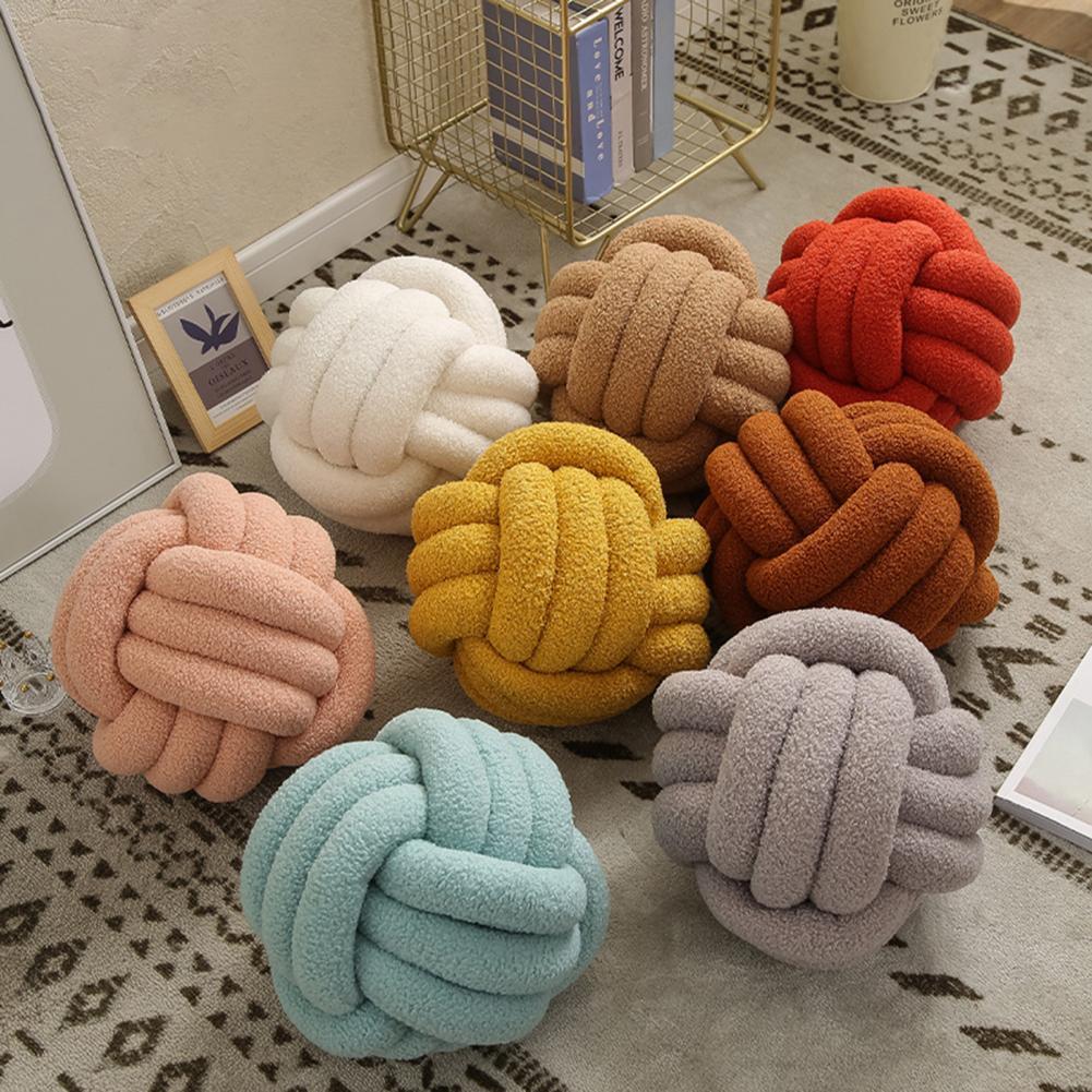 Knotted Ball Throw Pillow Ultra Soft
