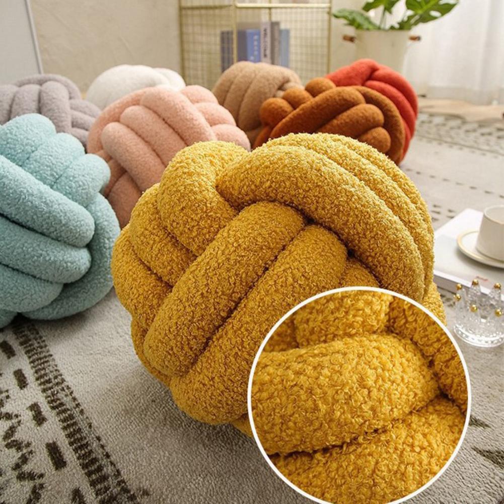 Knotted Ball Throw Pillow Ultra Soft