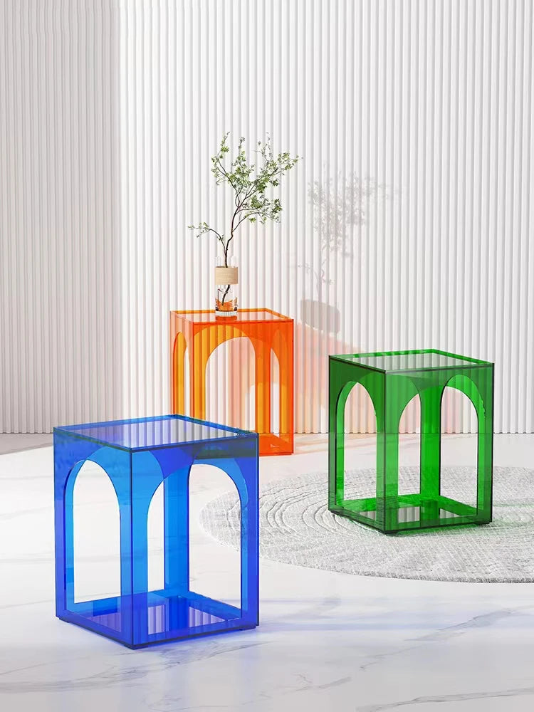 Square Acrylic Side Table