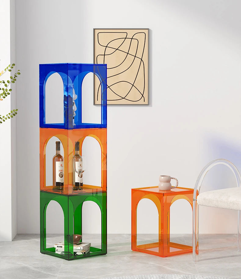 Square Acrylic Side Table
