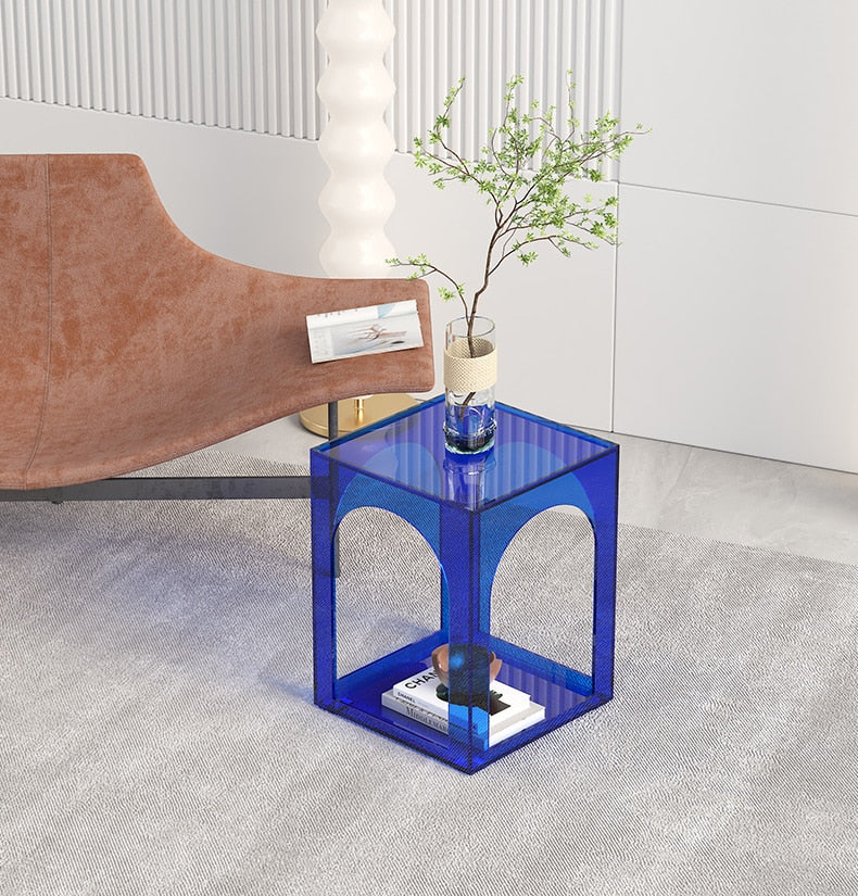 Square Acrylic Side Table