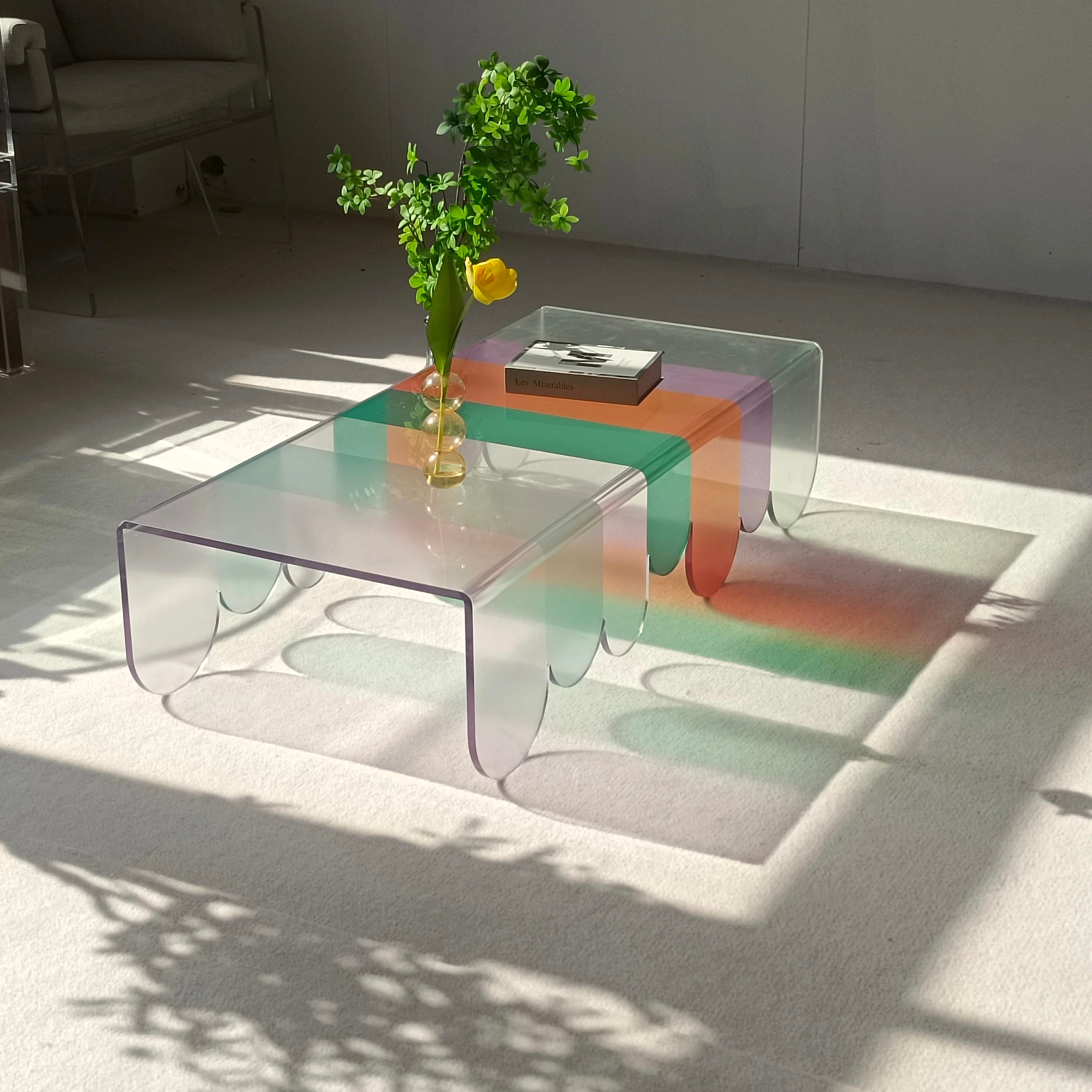 Acrylic Colourful Coffee Table