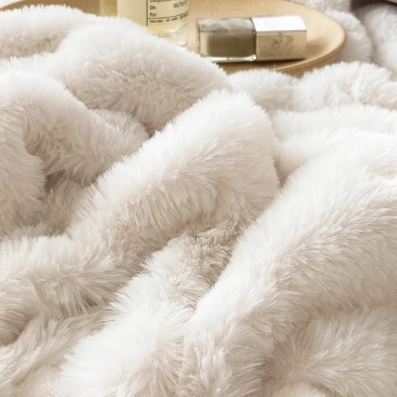 Double Layer Fur Blanket