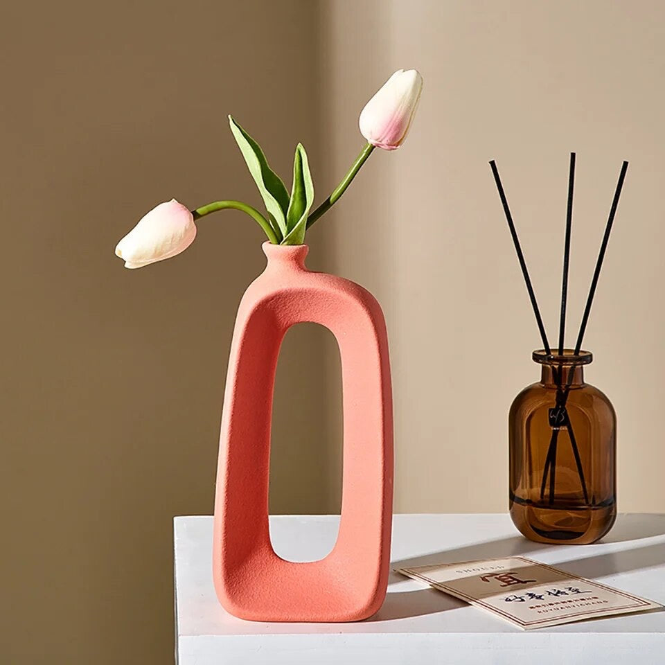 Circular Ceramic Vase