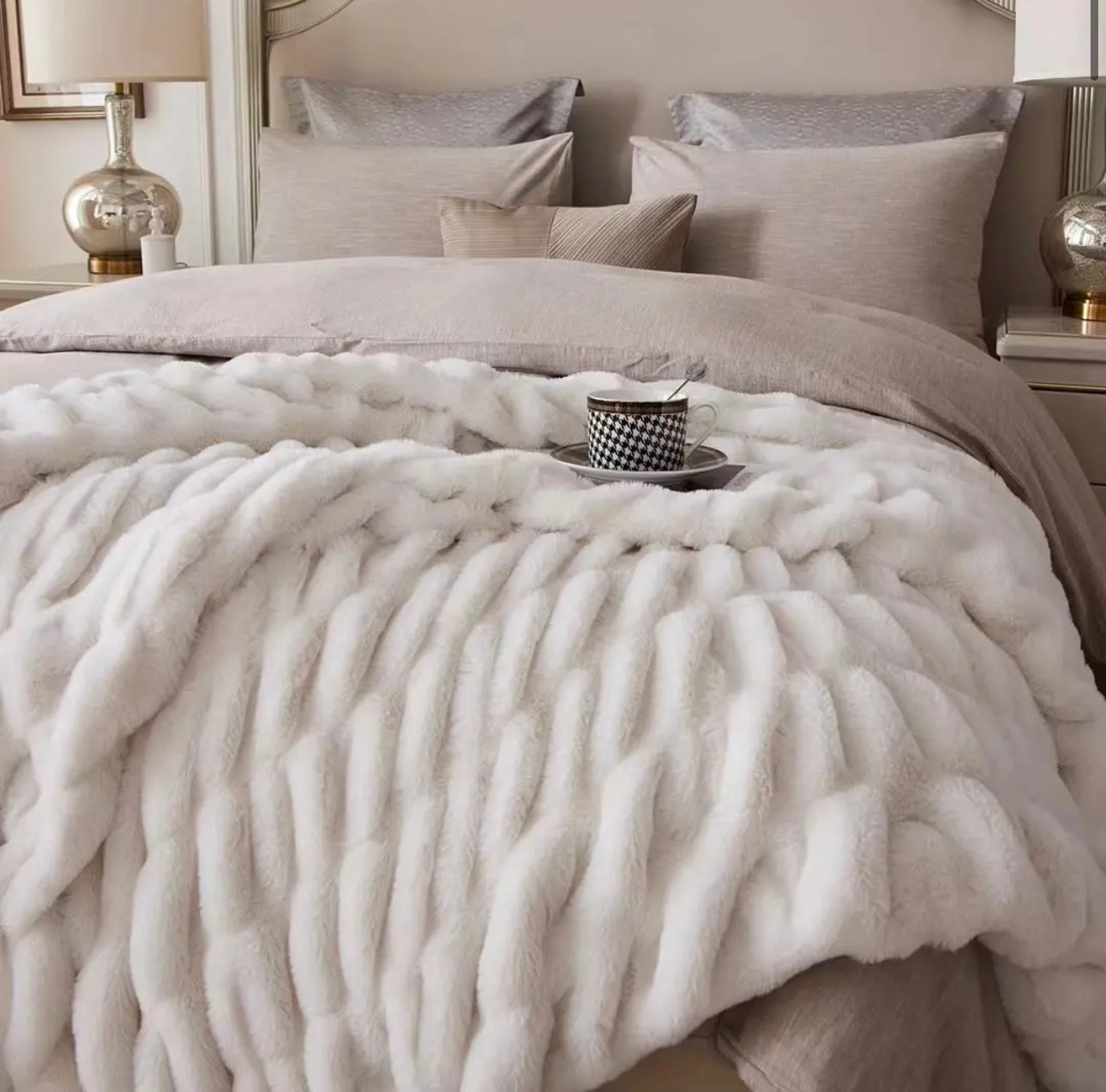 Double Layer Fur Blanket