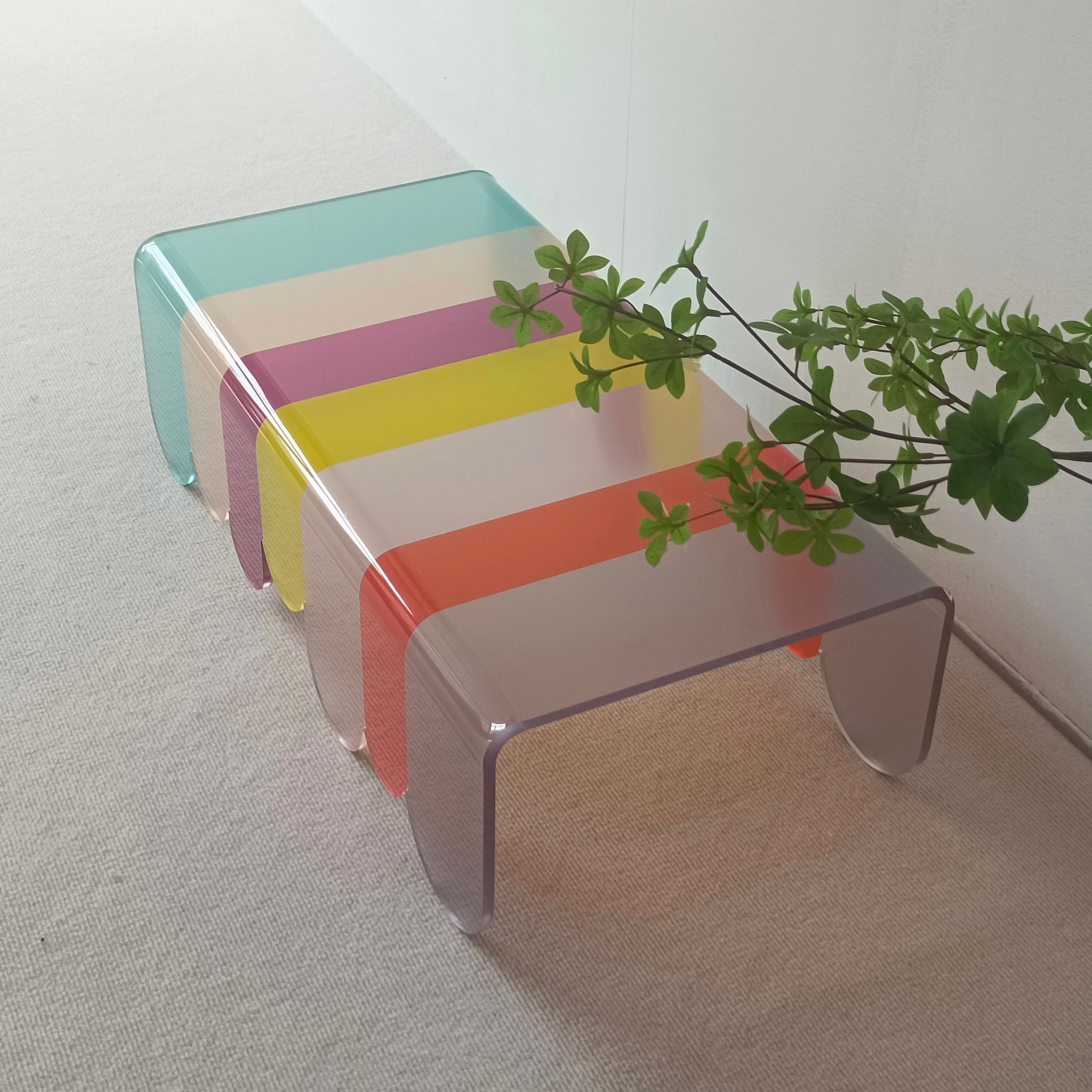 Acrylic Colourful Coffee Table