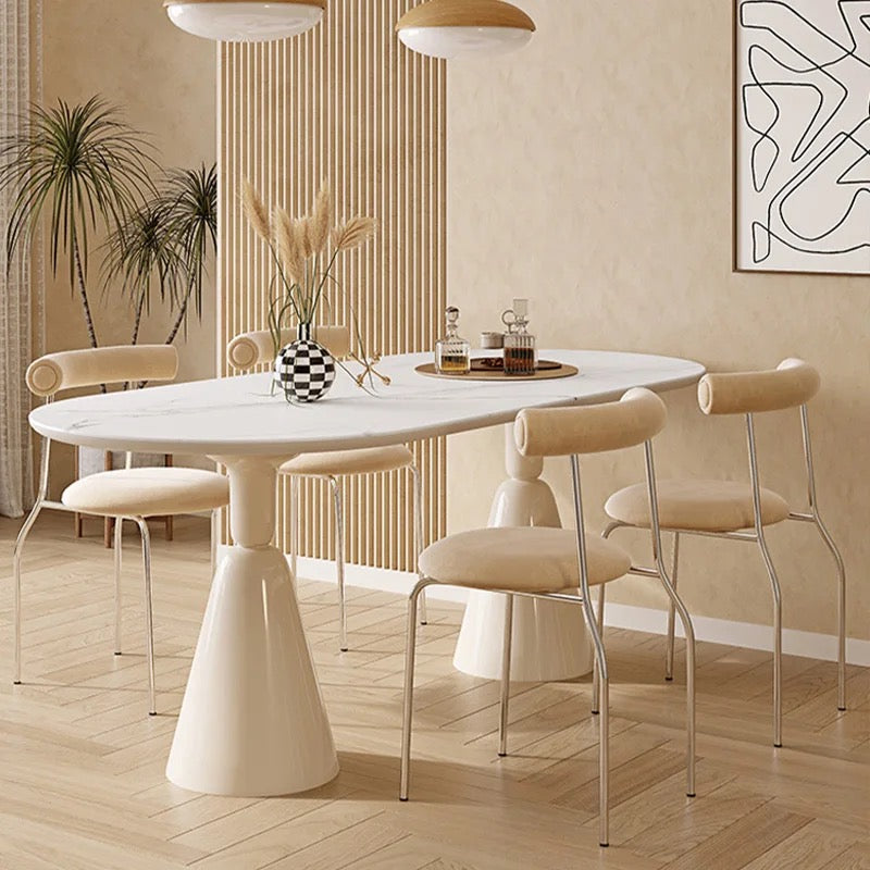 Oval Rock Dining Set