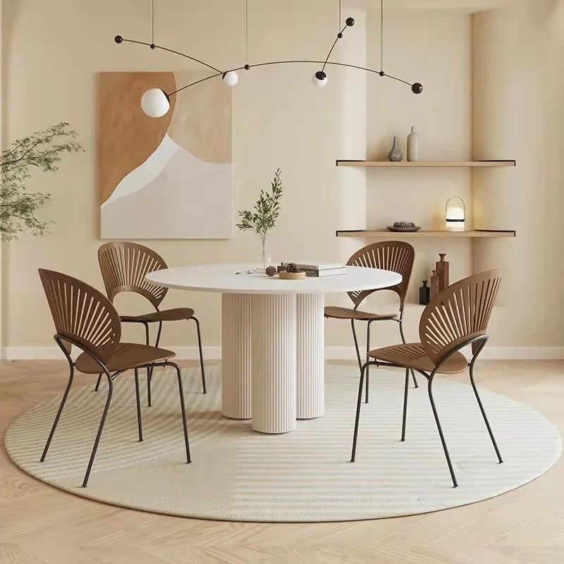 French Creme Round Dining Table