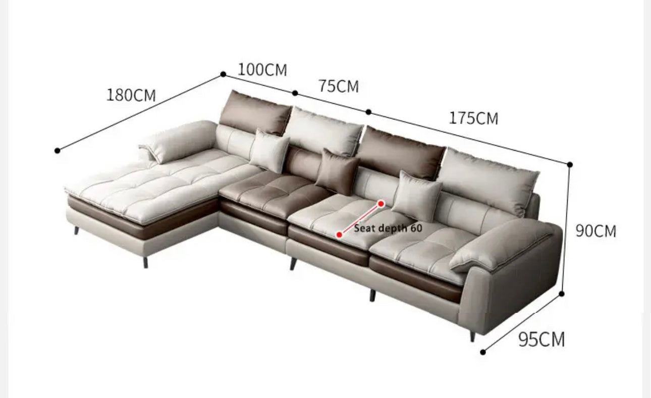 Double L-Shaped Sofa