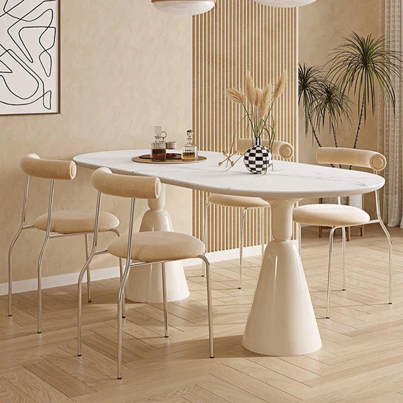 Oval Rock Dining Set