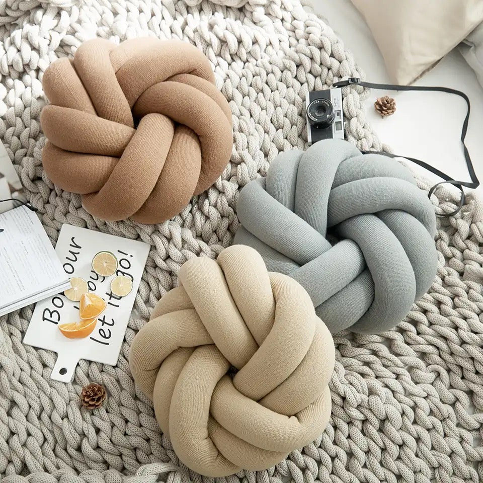 Hand Knot Back Cushions