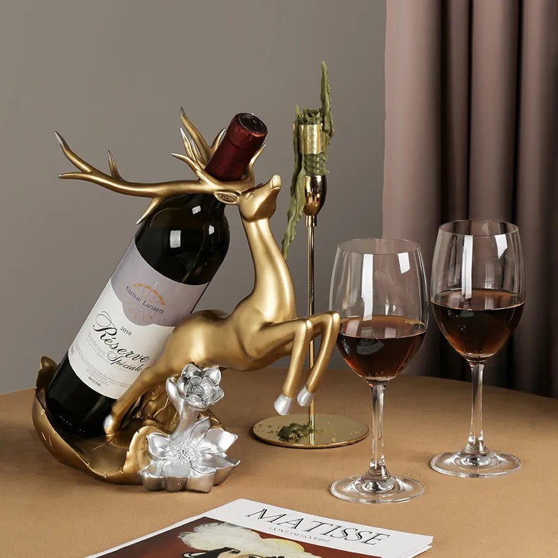 Lively Reindeer Wine Rack