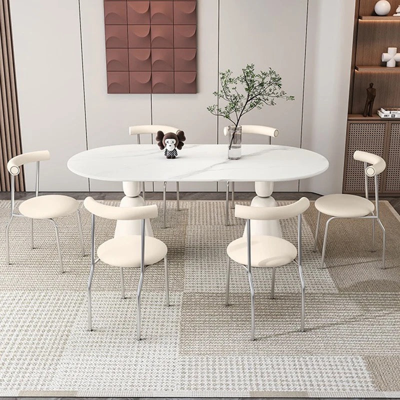 Oval Rock Dining Set