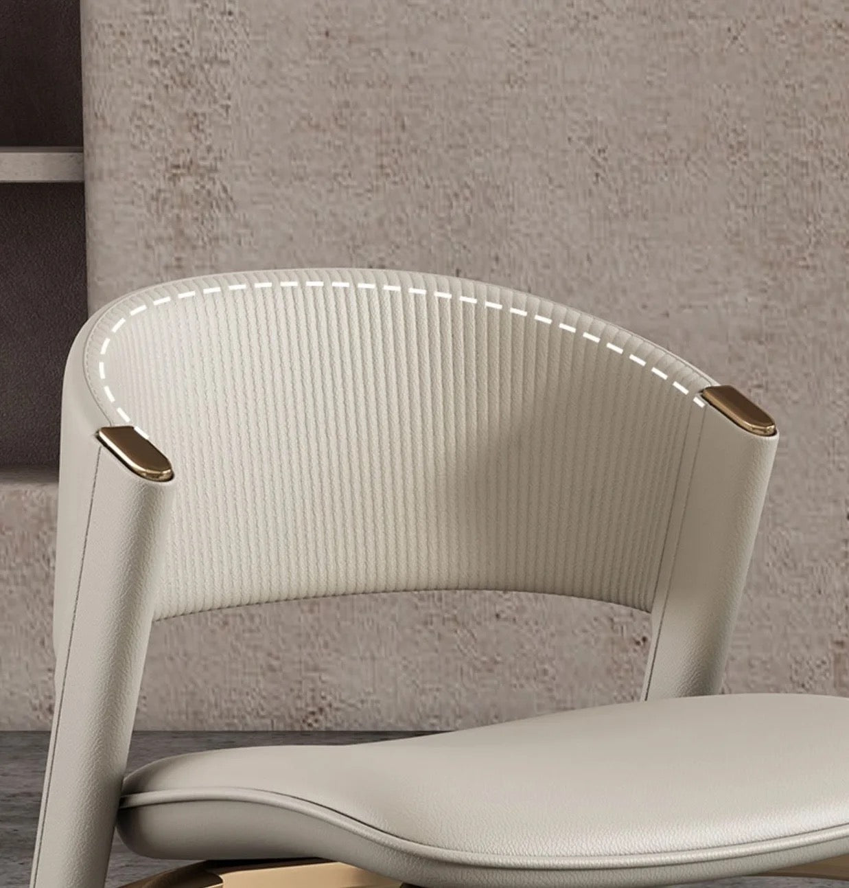 Gold Stainless Steel Dining Chair