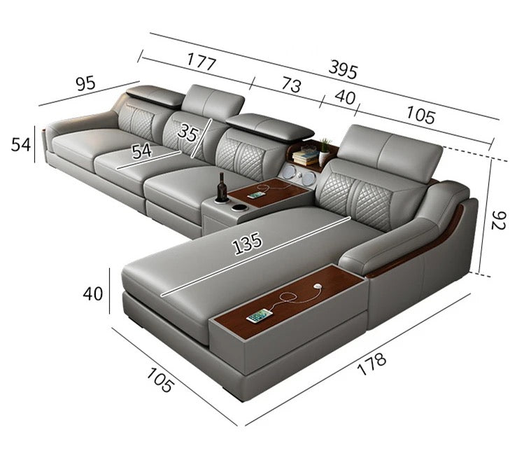 Large L-shaped Sofa