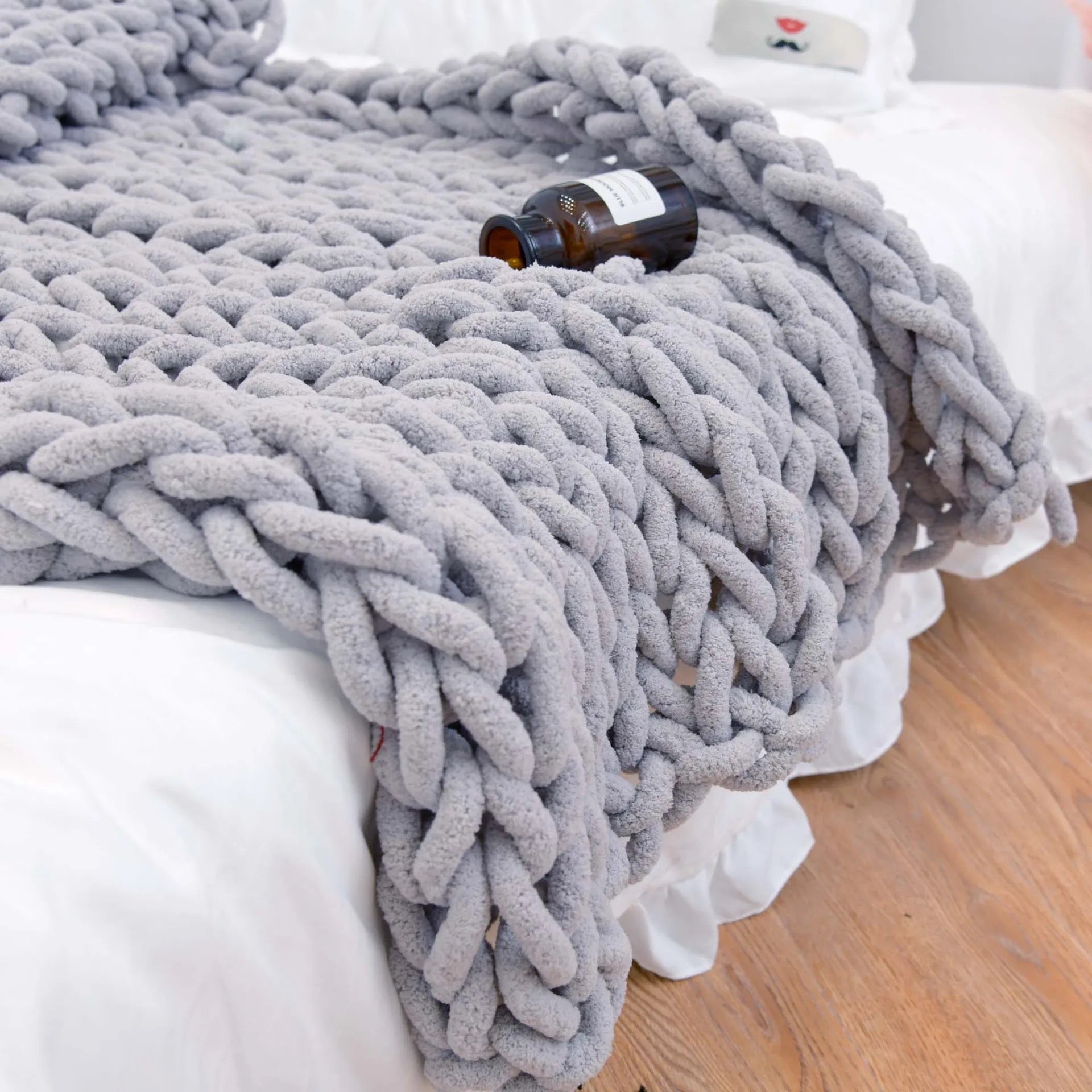 Chunky Knit Throw Blanket