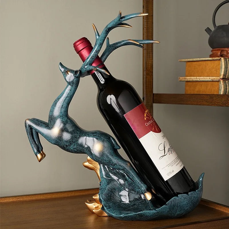 Lively Reindeer Wine Rack