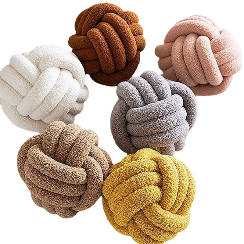 Knotted Ball Throw Pillow Ultra Soft