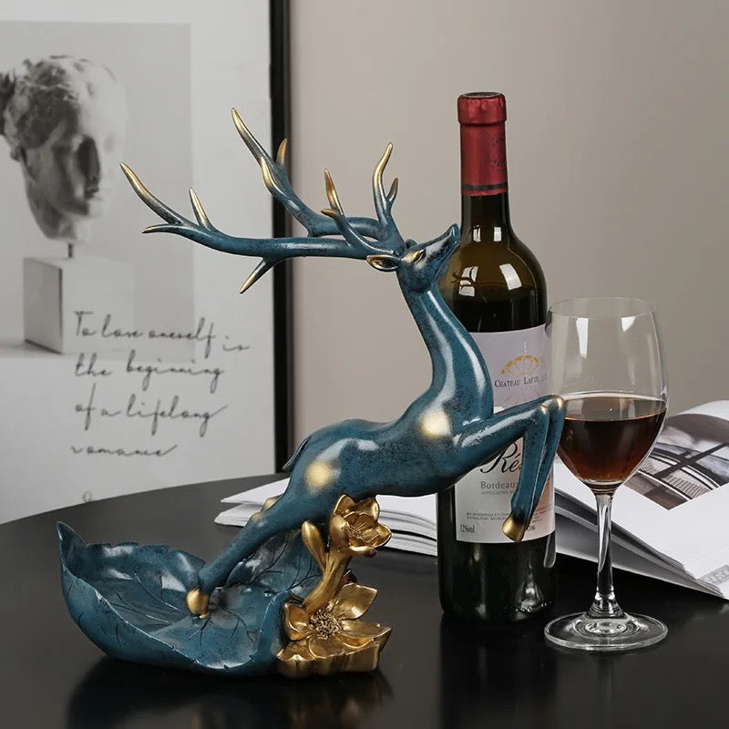 Lively Reindeer Wine Rack