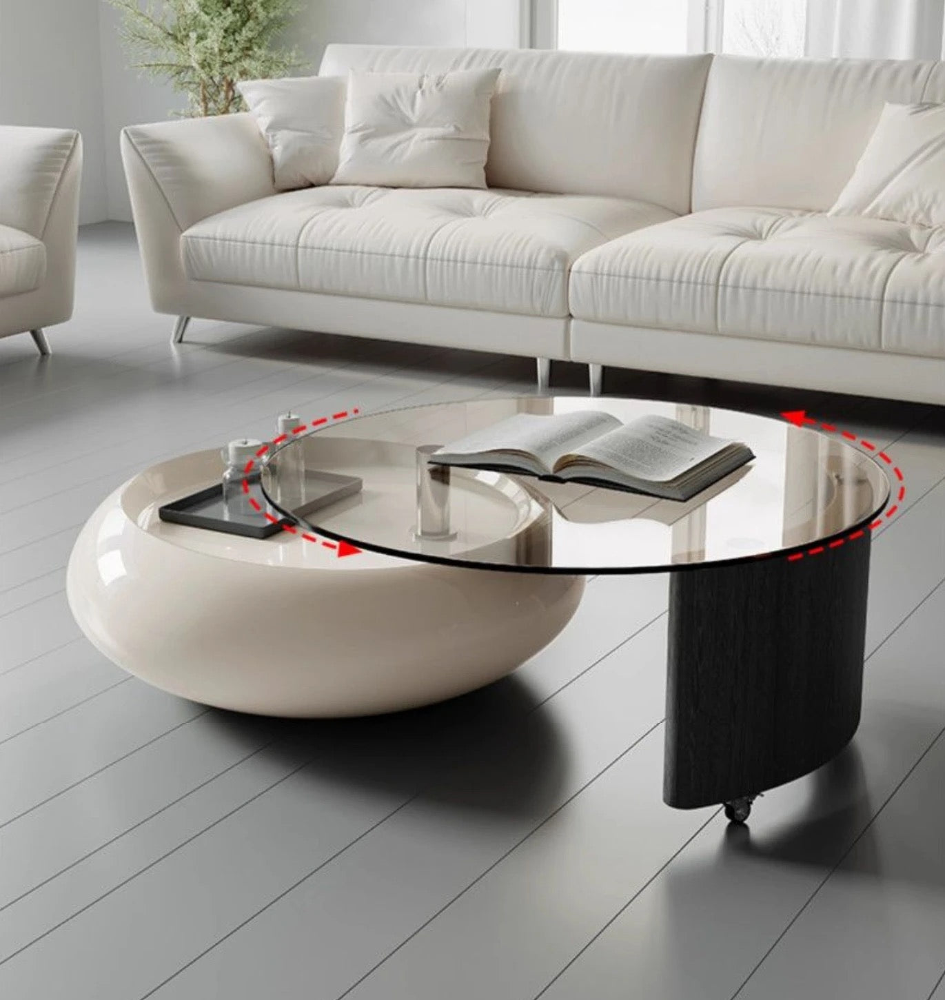 Rotating Designer Coffee Table