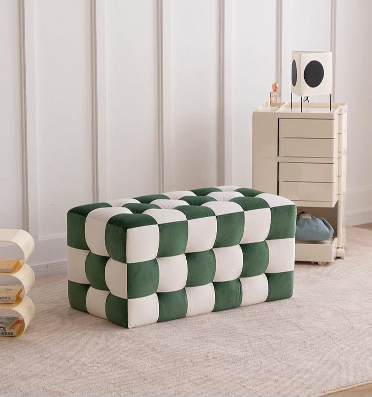 Checkered Entrance Stool