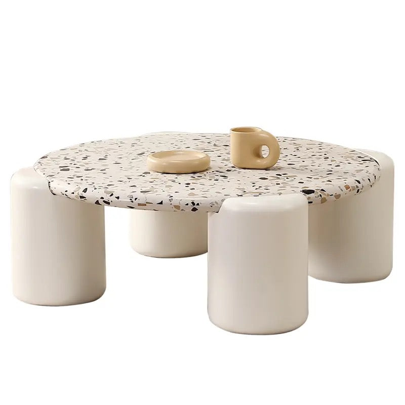 White Terrazzo Coffee Table