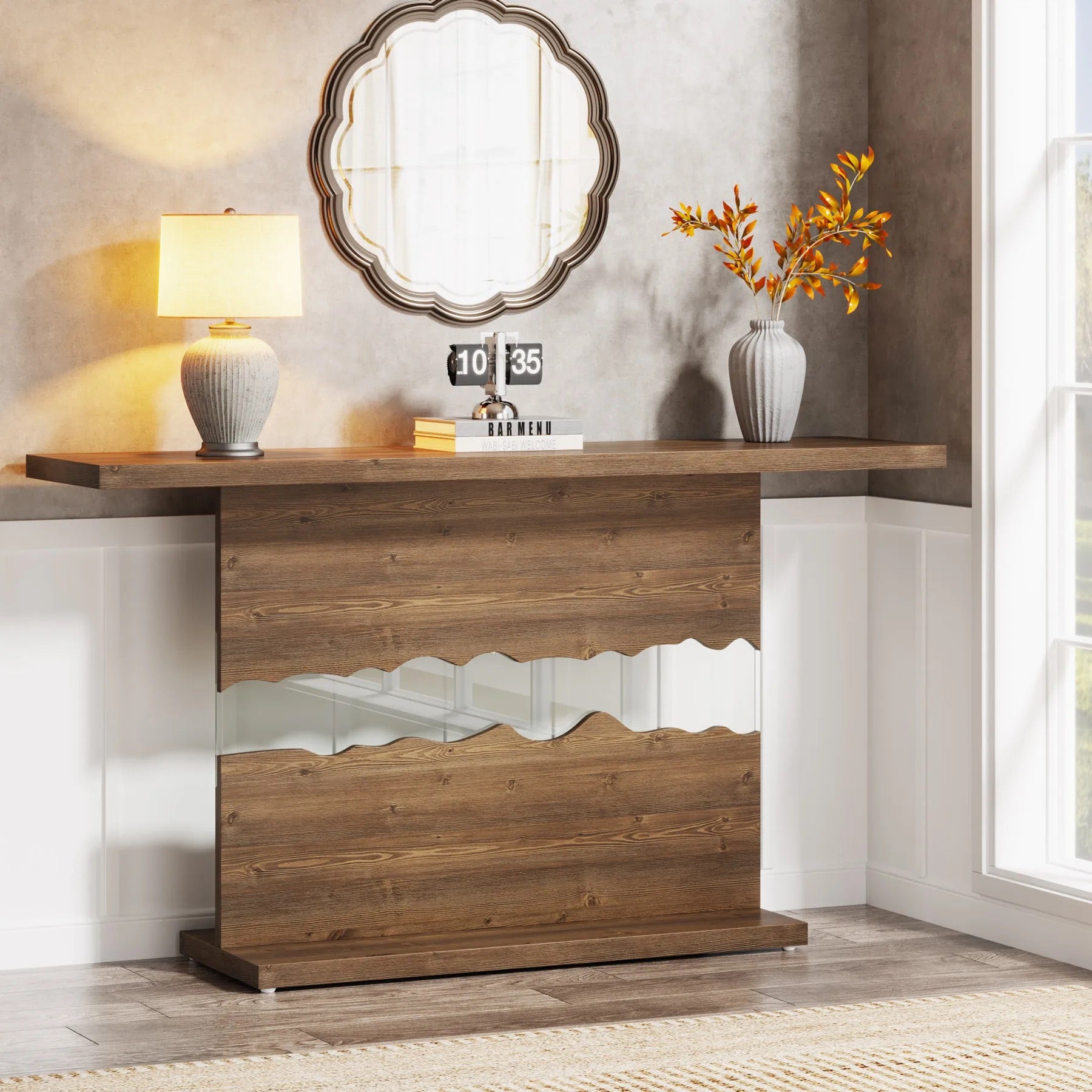 Crystal Timber Console