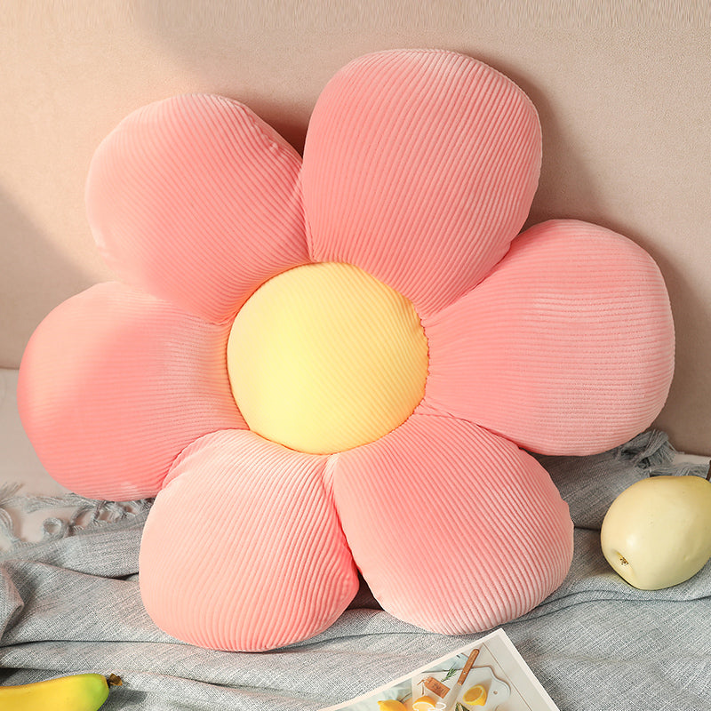 Stuffed Six Petal Flower Pillow