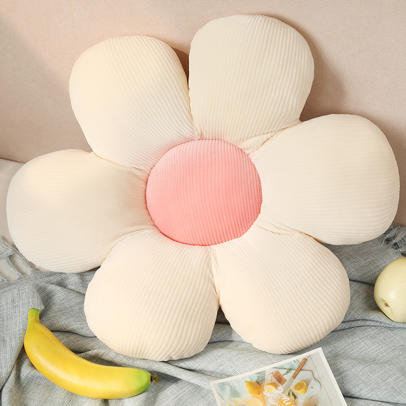 Stuffed Six Petal Flower Pillow