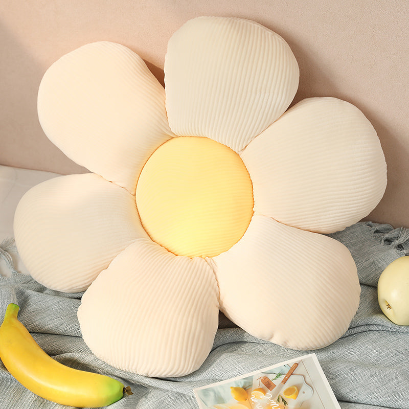 Stuffed Six Petal Flower Pillow