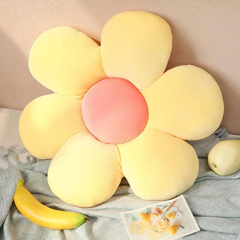 Stuffed Six Petal Flower Pillow