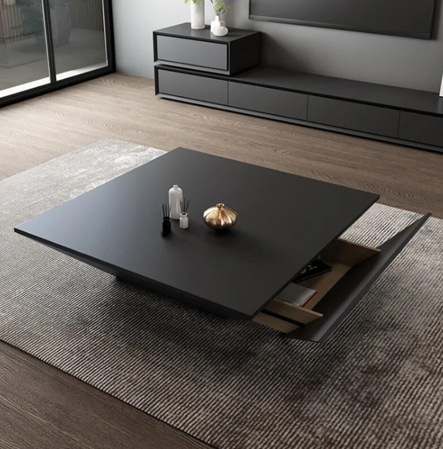 Luxury Black Square Tea Table