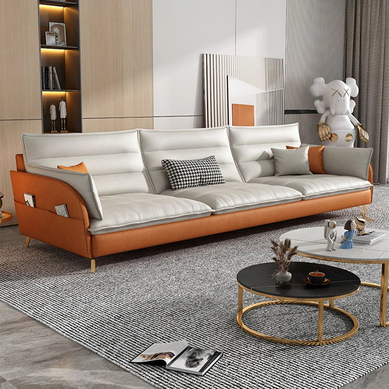 Orange Sectional Couch