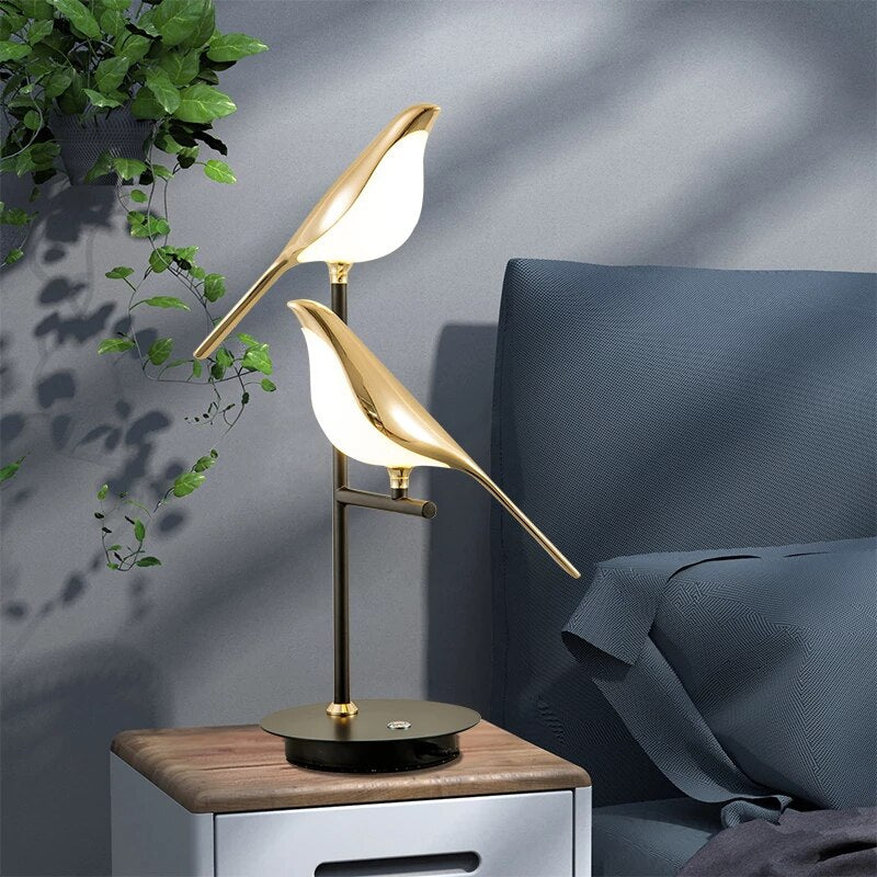 Bedside Bird Table Lamp