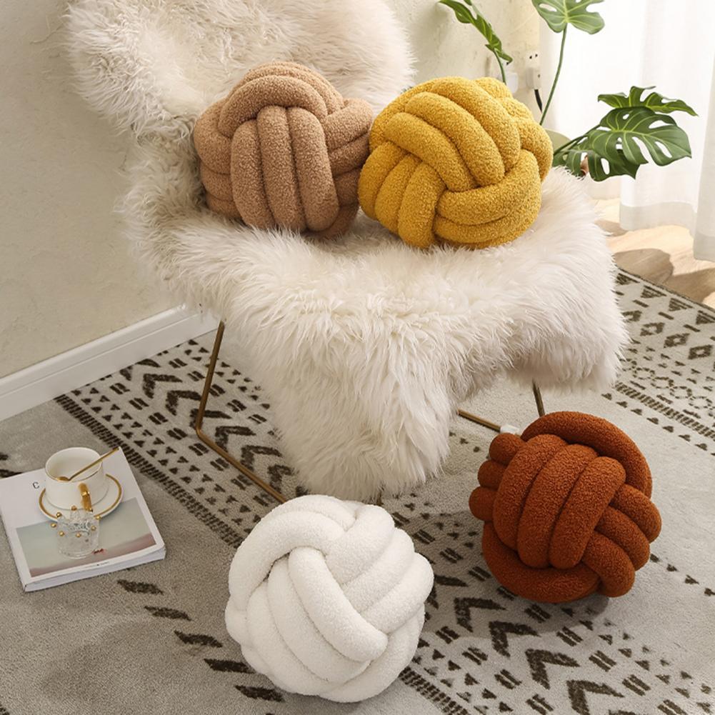 Knotted Ball Throw Pillow Ultra Soft