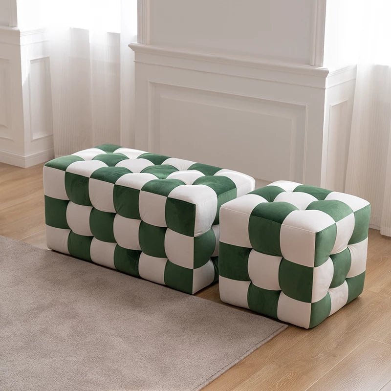 Checkered Entrance Stool