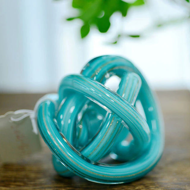 Abstract Rope Knot Glass