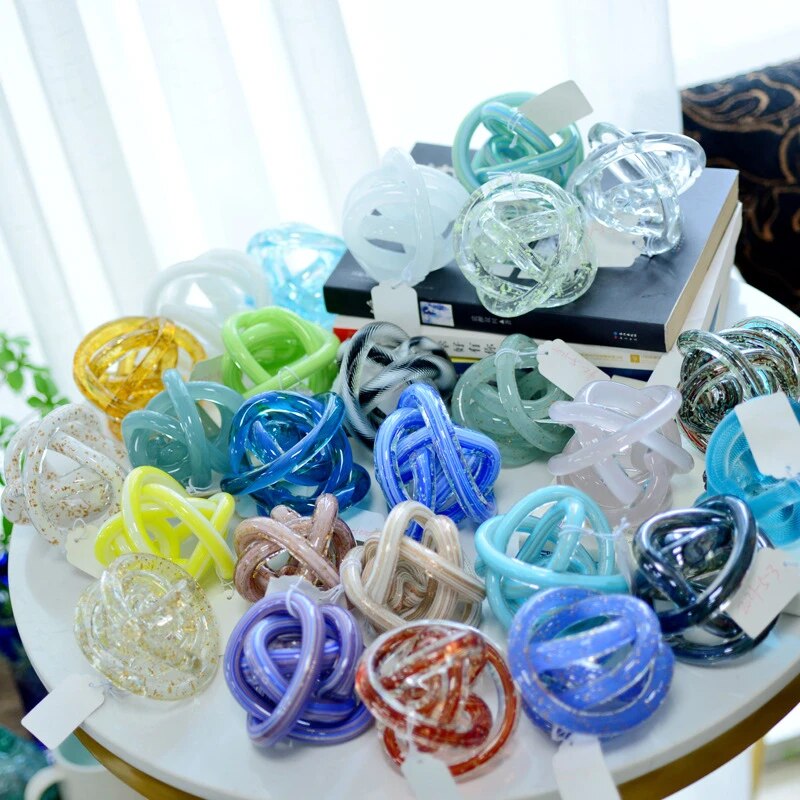 Abstract Rope Knot Glass