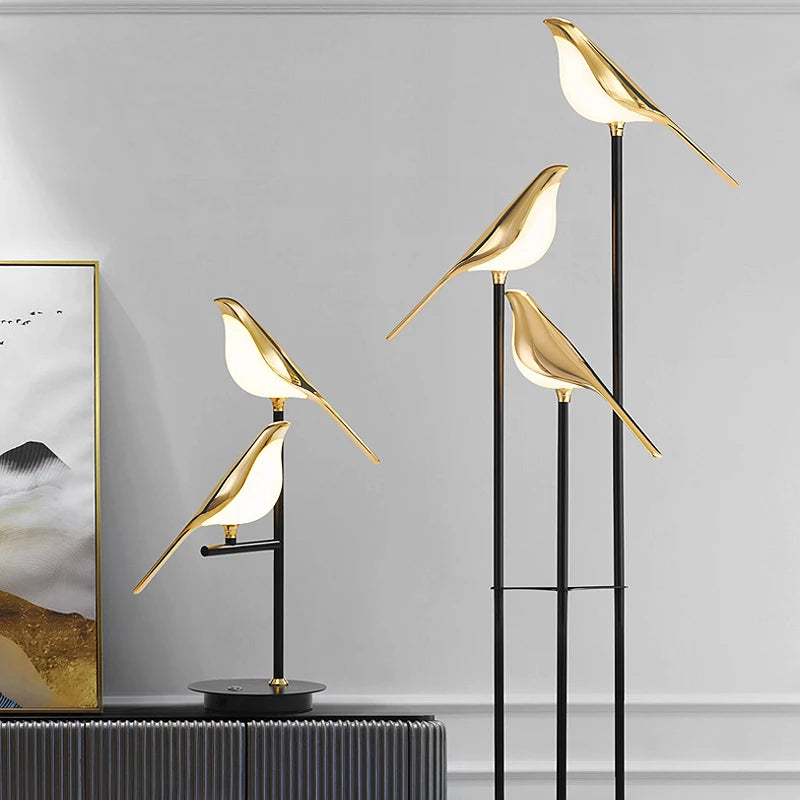 Bedside Bird Table Lamp