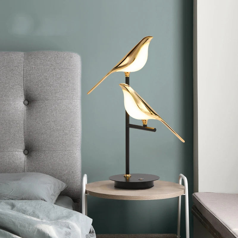 Bedside Bird Table Lamp