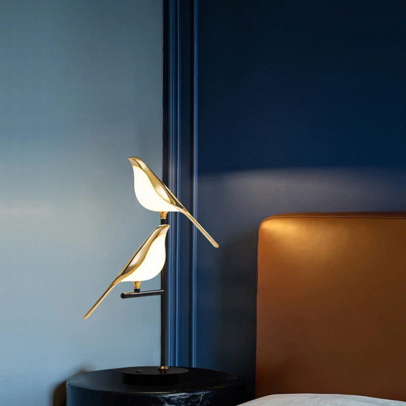 Bedside Bird Table Lamp